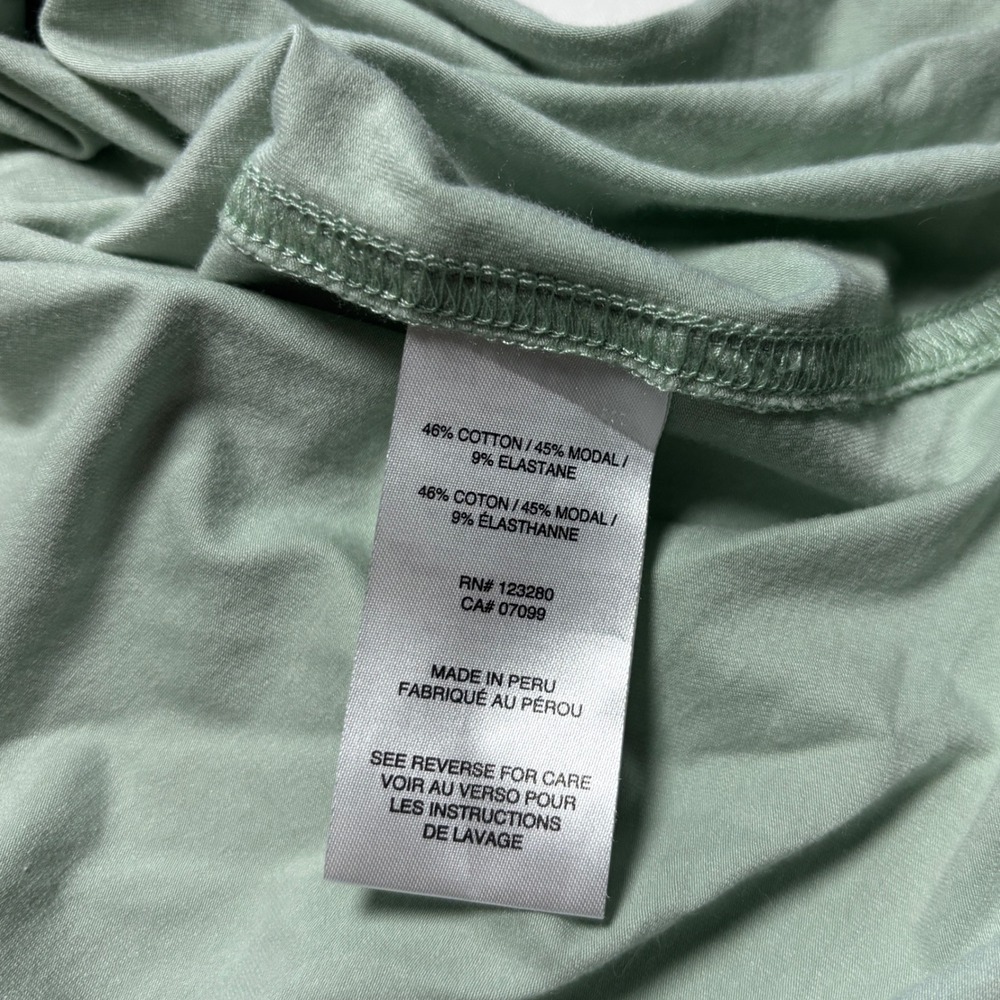 TravisMathew Button Up Golf Shirt Men L Light Green Geometric Print Short Sleeve - Picture 9 of 9